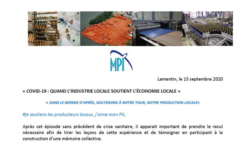 Couverture du document Covid 19 : Quand l'industrie locale soutient l'économie locale