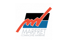 Logo du groupe Marfret, spécialisé dans le transport de fret par la mer