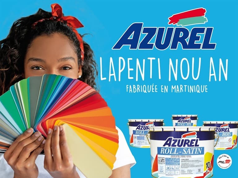 Affiche pour peinture azurel roll satin