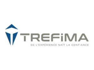 Logo de Trefima, avec le slogan de l'expérience nait la confiance
